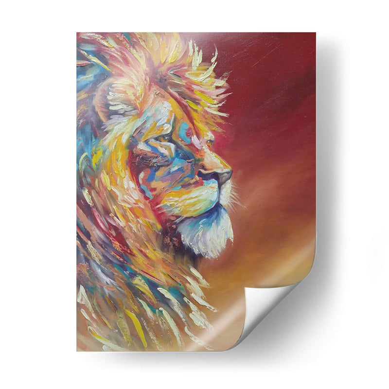 El gran león - Jona Rodriguez Art | Cuadro decorativo de Canvas Lab