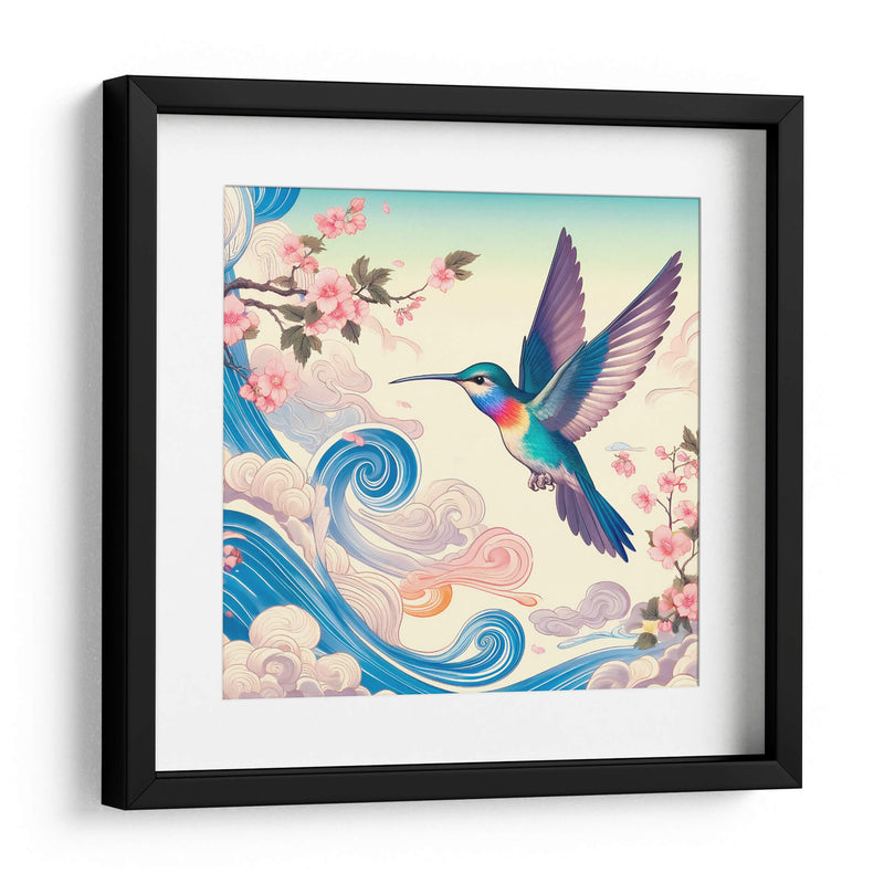 Colibrí estilo Japonés  - Gitano! | Cuadro decorativo de Canvas Lab