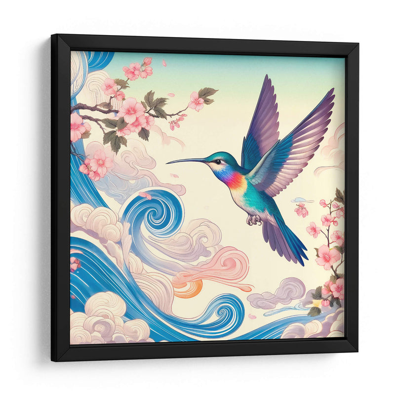 Colibrí estilo Japonés  - Gitano! | Cuadro decorativo de Canvas Lab