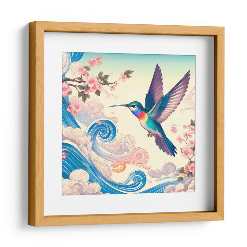 Colibrí estilo Japonés  - Gitano! | Cuadro decorativo de Canvas Lab