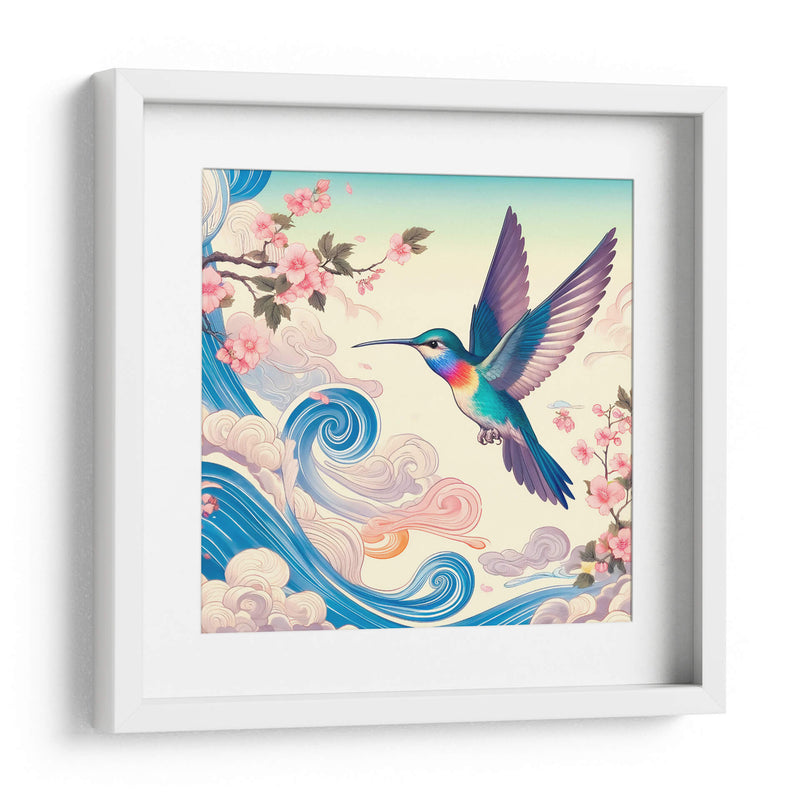 Colibrí estilo Japonés  - Gitano! | Cuadro decorativo de Canvas Lab