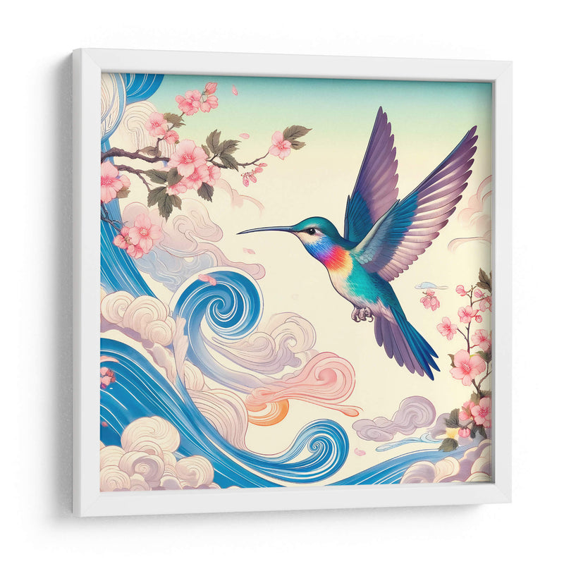 Colibrí estilo Japonés  - Gitano! | Cuadro decorativo de Canvas Lab