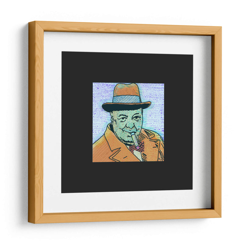 Churchill Puntillismo Contemporáneo - 2HumanKind | Cuadro decorativo de Canvas Lab