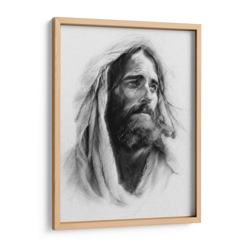 Cristo a lápiz - Paltik Arte Digital | Cuadro decorativo de Canvas Lab