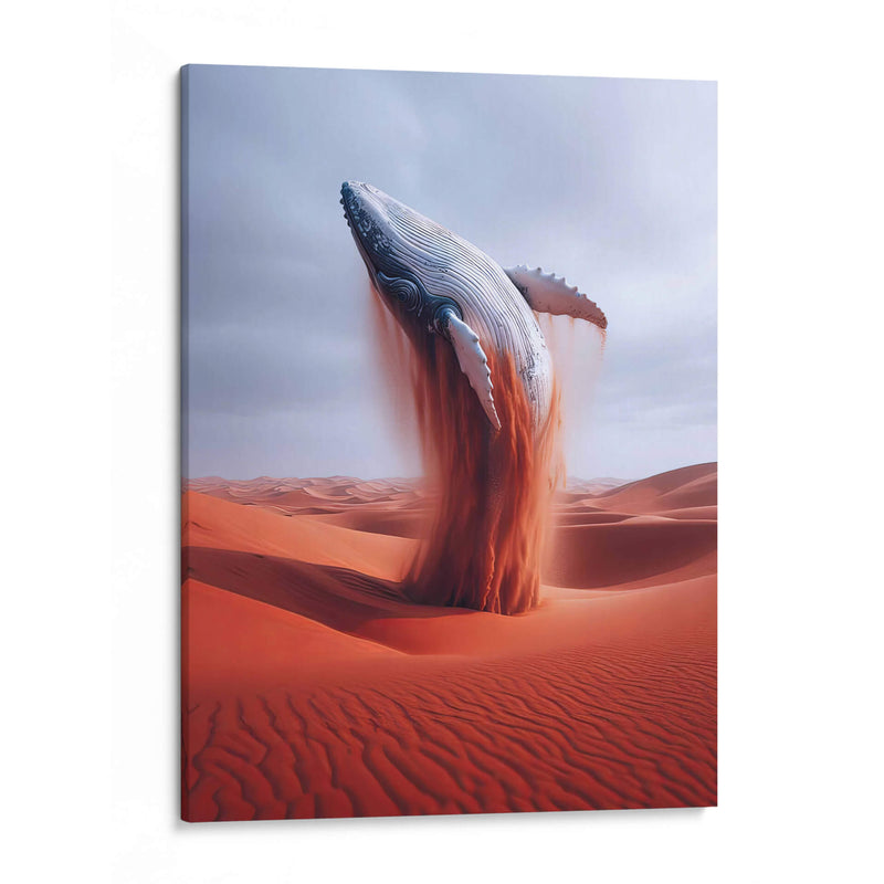 Ballena en el desierto - Paltik Arte Digital | Cuadro decorativo de Canvas Lab