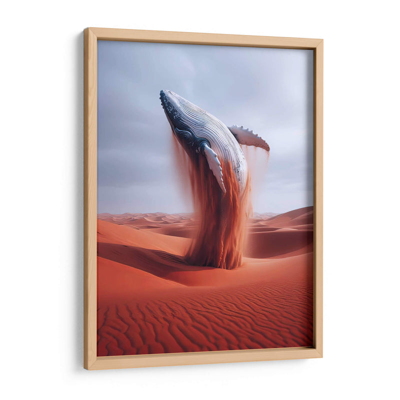 Ballena en el desierto - Paltik Arte Digital | Cuadro decorativo de Canvas Lab