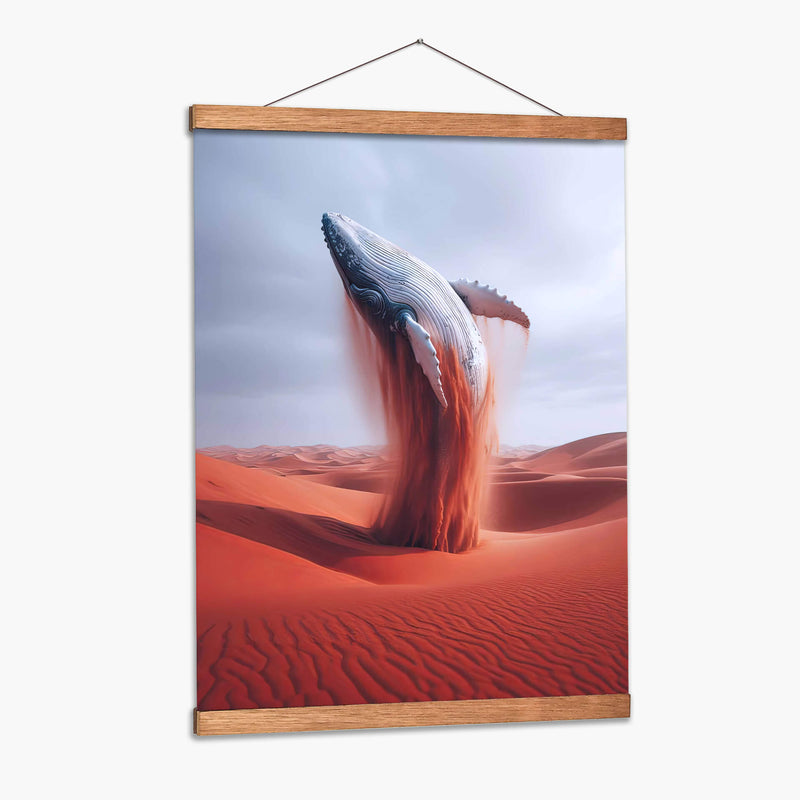 Ballena en el desierto - Paltik Arte Digital | Cuadro decorativo de Canvas Lab