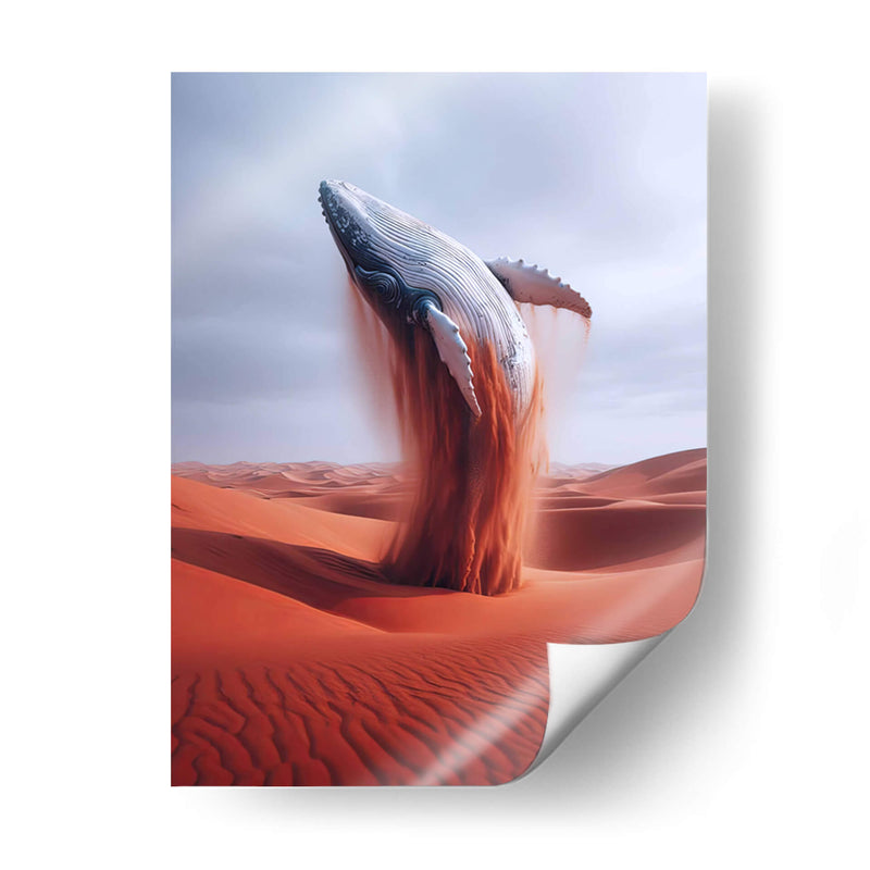 Ballena en el desierto - Paltik Arte Digital | Cuadro decorativo de Canvas Lab