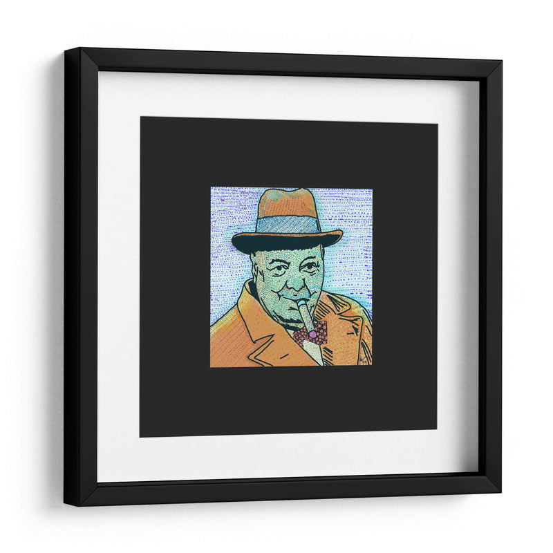 Churchill Puntillismo Contemporáneo - 2HumanKind | Cuadro decorativo de Canvas Lab