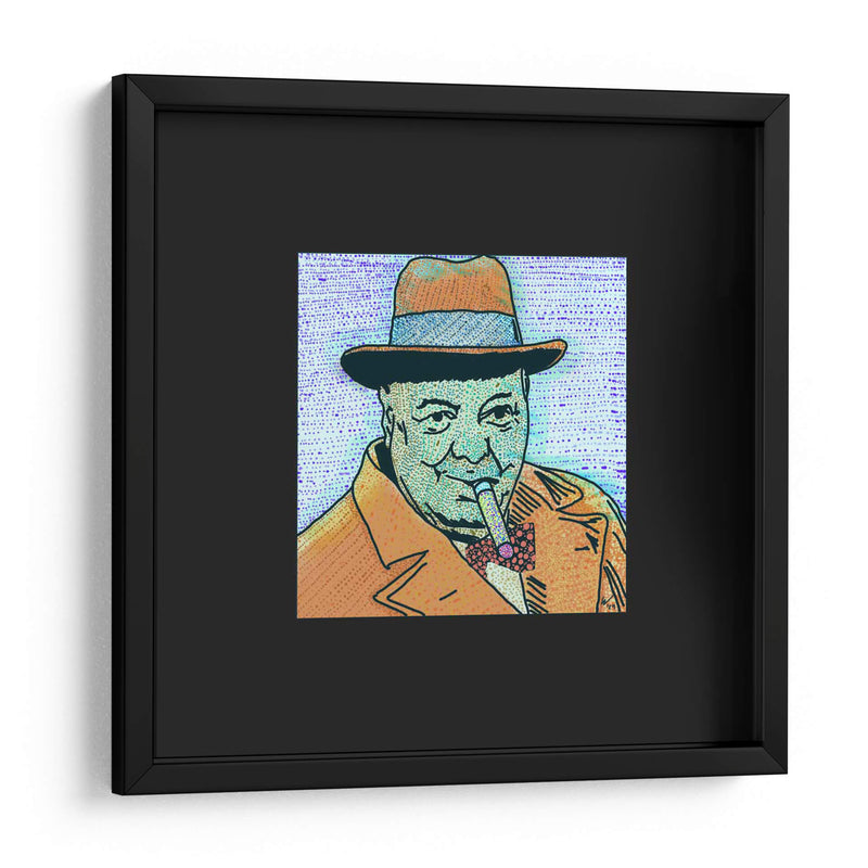 Churchill Puntillismo Contemporáneo - 2HumanKind | Cuadro decorativo de Canvas Lab