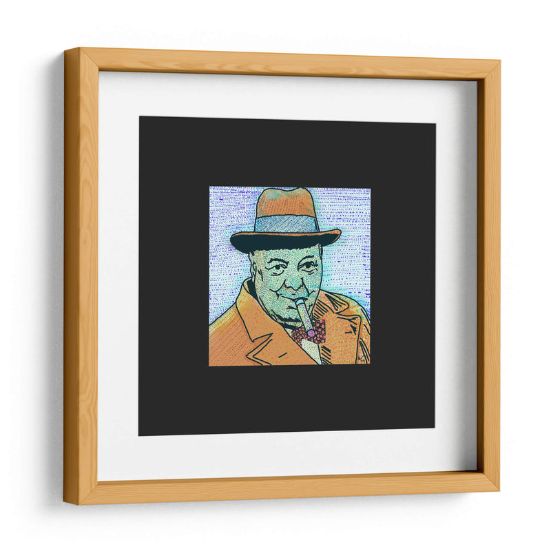 Churchill Puntillismo Contemporáneo - 2HumanKind | Cuadro decorativo de Canvas Lab