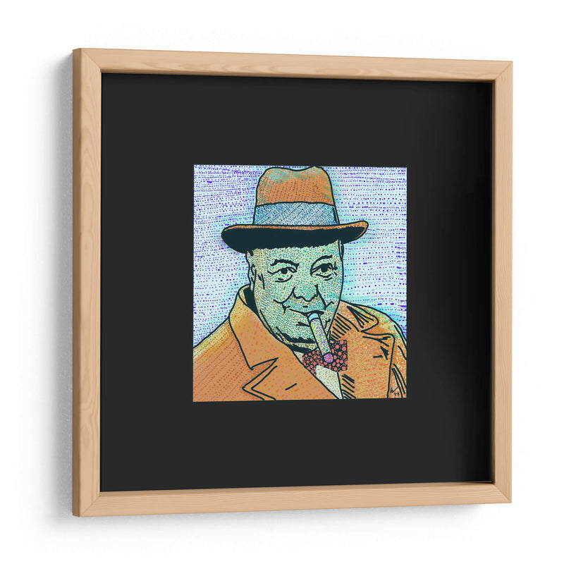 Churchill Puntillismo Contemporáneo - 2HumanKind | Cuadro decorativo de Canvas Lab