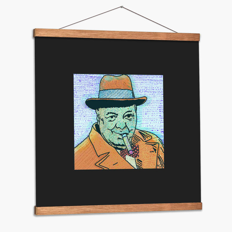 Churchill Puntillismo Contemporáneo - 2HumanKind | Cuadro decorativo de Canvas Lab