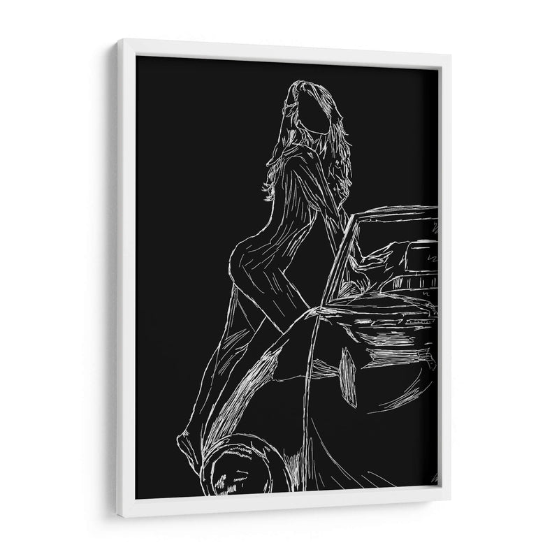 Silueta Desnudo Automovil - 2HumanKind | Cuadro decorativo de Canvas Lab