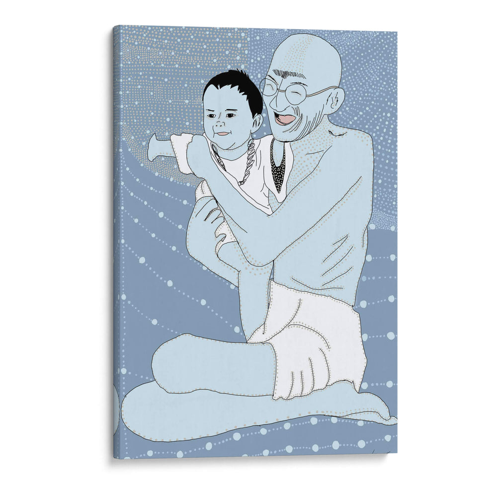 Ghandi Puntillismo - 2HumanKind | Cuadro decorativo de Canvas Lab