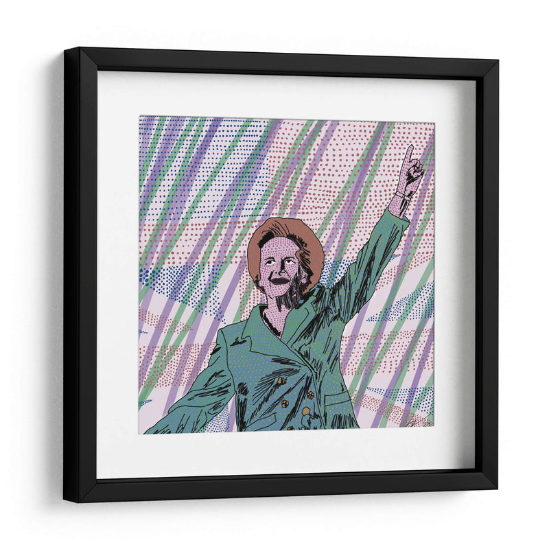 Margaret Thatcher, Puntillismo Contemporáneo - 2HumanKind | Cuadro decorativo de Canvas Lab