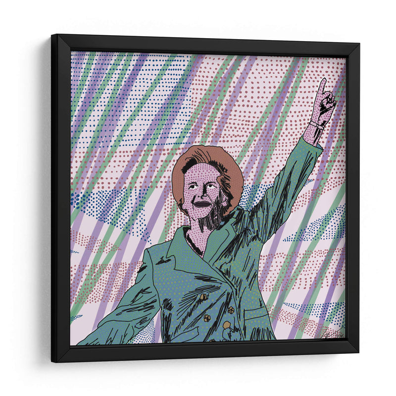 Margaret Thatcher, Puntillismo Contemporáneo - 2HumanKind | Cuadro decorativo de Canvas Lab