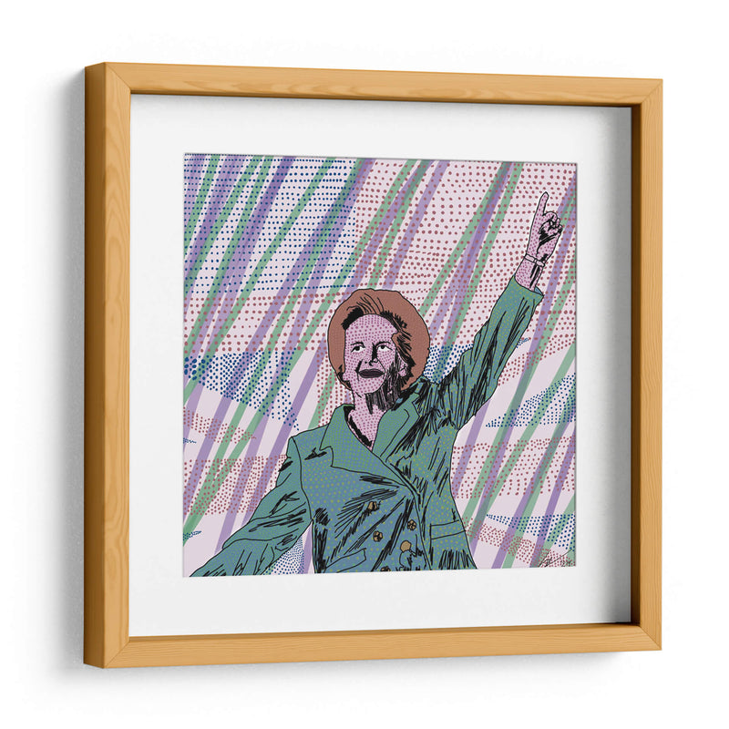 Margaret Thatcher, Puntillismo Contemporáneo - 2HumanKind | Cuadro decorativo de Canvas Lab