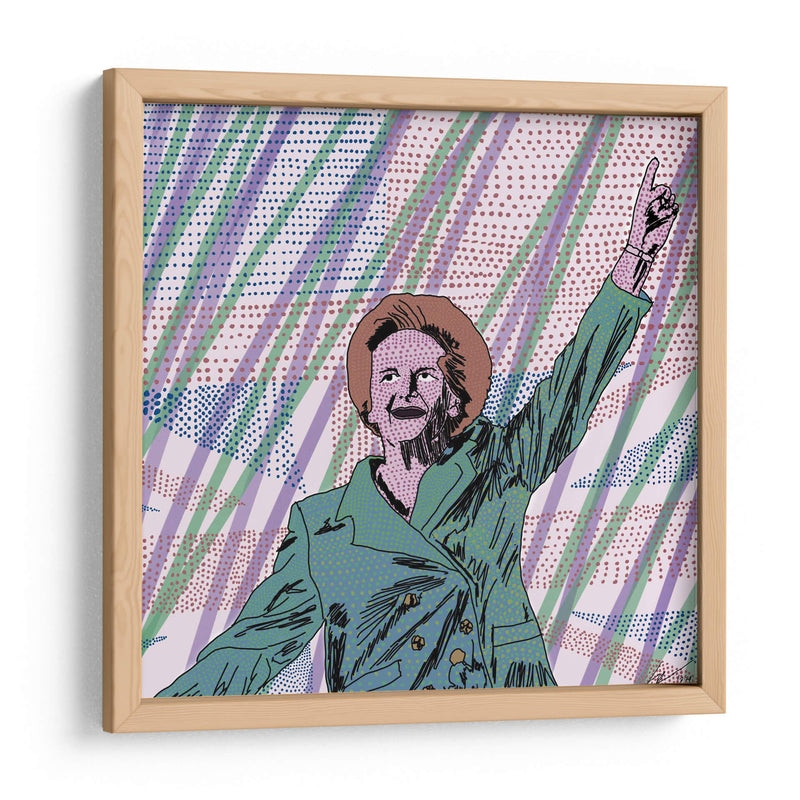 Margaret Thatcher, Puntillismo Contemporáneo - 2HumanKind | Cuadro decorativo de Canvas Lab