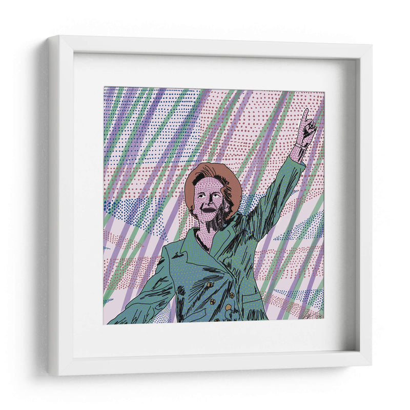 Margaret Thatcher, Puntillismo Contemporáneo - 2HumanKind | Cuadro decorativo de Canvas Lab