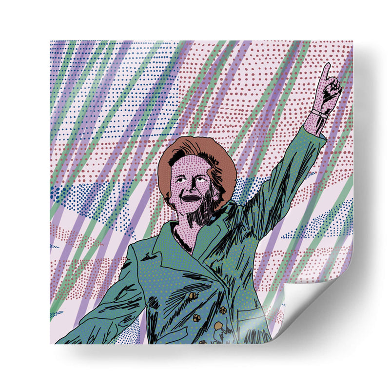 Margaret Thatcher, Puntillismo Contemporáneo - 2HumanKind | Cuadro decorativo de Canvas Lab