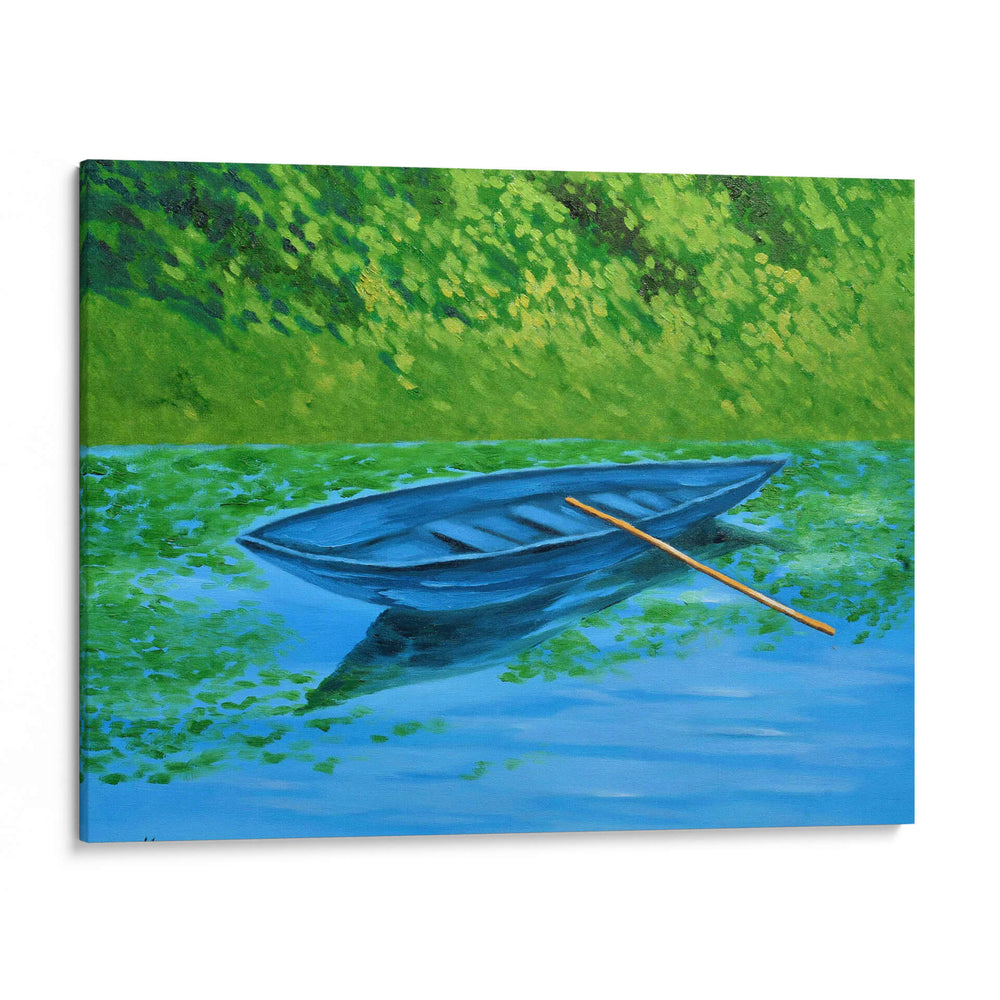 BARCA RODEADA DE VEGETACIÓN - Sergio Spíndola Arte | Cuadro decorativo de Canvas Lab