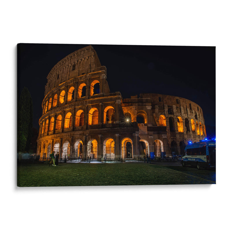 Coliseo Romano de Noche - Gustavo Cohen | Cuadro decorativo de Canvas Lab