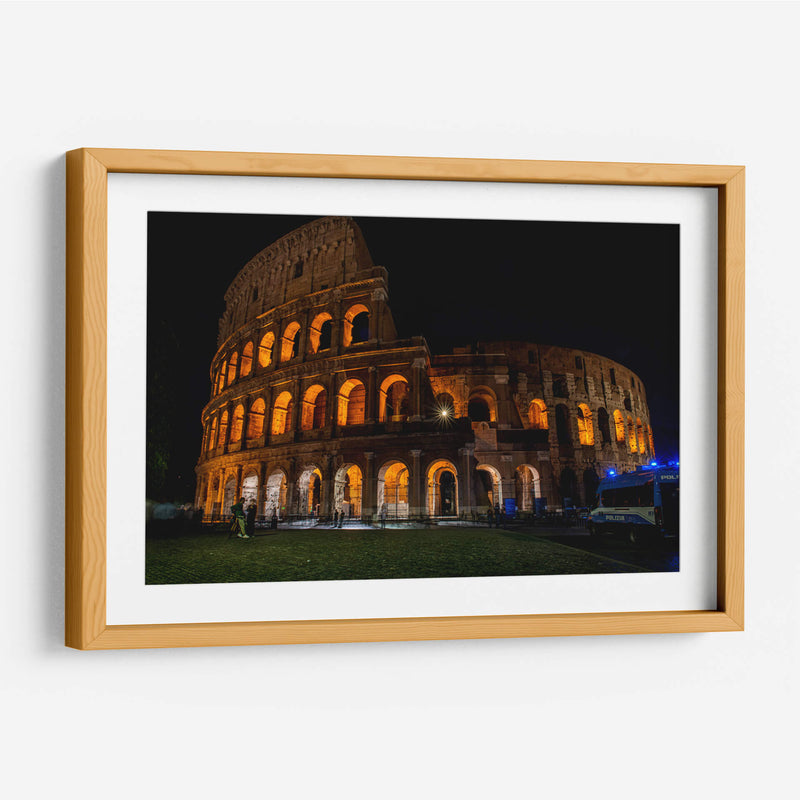 Coliseo Romano de Noche - Gustavo Cohen | Cuadro decorativo de Canvas Lab