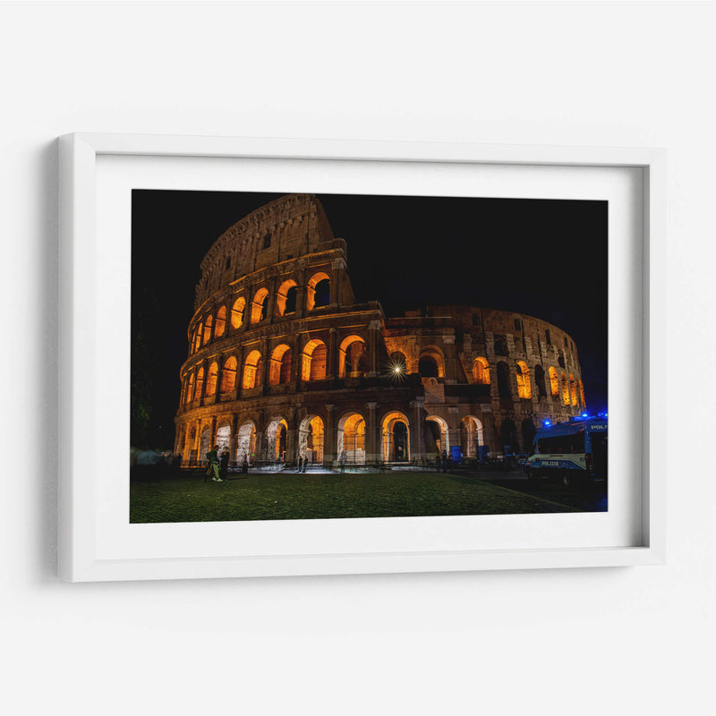 Coliseo Romano de Noche - Gustavo Cohen | Cuadro decorativo de Canvas Lab