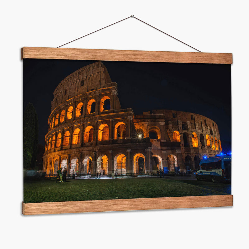 Coliseo Romano de Noche - Gustavo Cohen | Cuadro decorativo de Canvas Lab