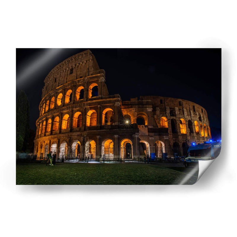 Coliseo Romano de Noche - Gustavo Cohen | Cuadro decorativo de Canvas Lab