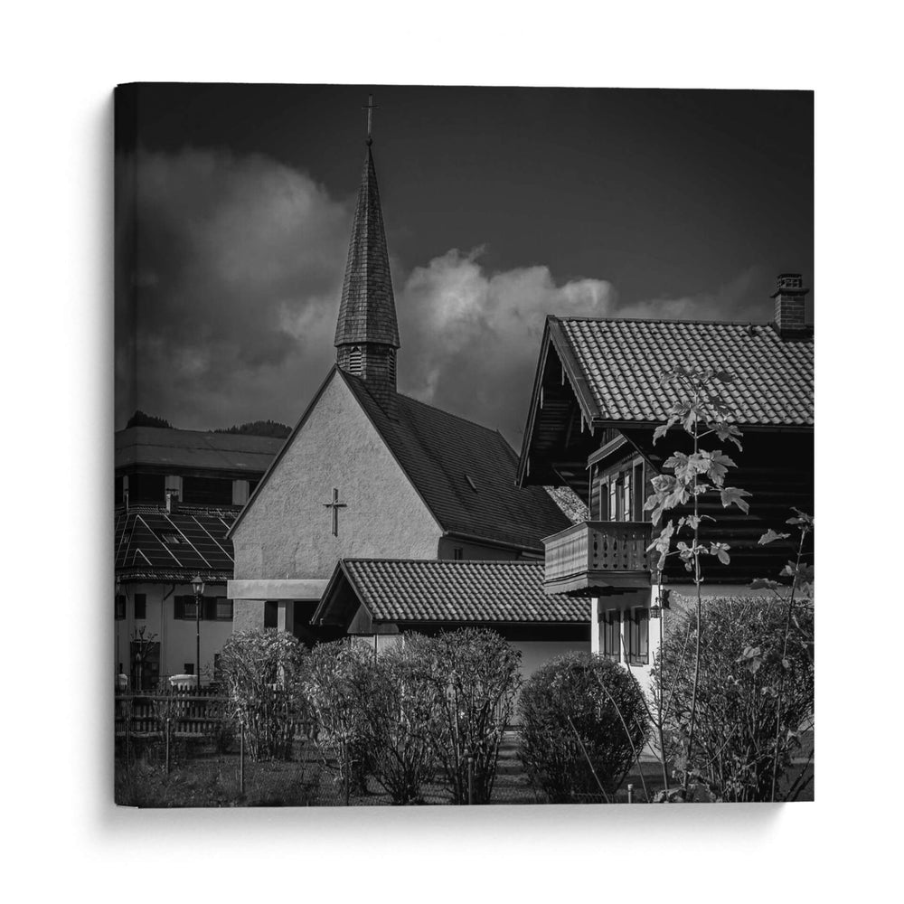 Iglesia Oberammergau - Gustavo Cohen | Cuadro decorativo de Canvas Lab