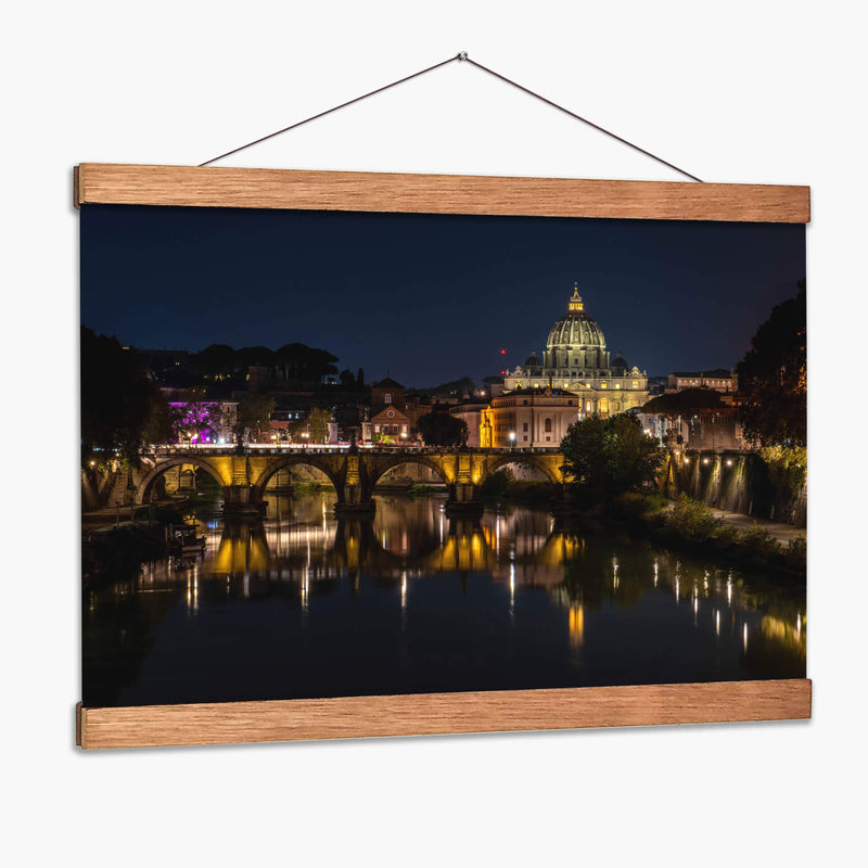 Catedral de San Pedro desde Rio Tiber - Gustavo Cohen | Cuadro decorativo de Canvas Lab