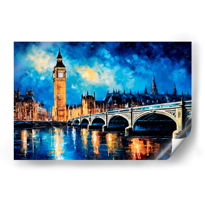 Londres estilo Van Gogh - Paltik Arte Digital | Cuadro decorativo de Canvas Lab