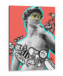 Doodle David - Ash | Cuadro decorativo de Canvas Lab