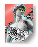 Doodle David - Ash | Cuadro decorativo de Canvas Lab