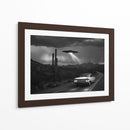 OVNI en la carretera - Paltik Arte Digital | Cuadro decorativo de Canvas Lab