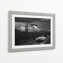 OVNI en la carretera - Paltik Arte Digital | Cuadro decorativo de Canvas Lab