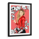 Doodle Girl - Ash | Cuadro decorativo de Canvas Lab