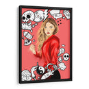 Doodle Girl - Ash | Cuadro decorativo de Canvas Lab