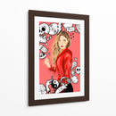 Doodle Girl - Ash | Cuadro decorativo de Canvas Lab