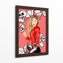 Doodle Girl - Ash | Cuadro decorativo de Canvas Lab