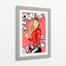 Doodle Girl - Ash | Cuadro decorativo de Canvas Lab