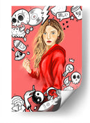 Doodle Girl - Ash | Cuadro decorativo de Canvas Lab