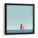 Barco rojo - Cecilia Flores | Cuadro decorativo de Canvas Lab