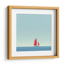 Barco rojo - Cecilia Flores | Cuadro decorativo de Canvas Lab