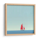 Barco rojo - Cecilia Flores | Cuadro decorativo de Canvas Lab