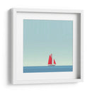 Barco rojo - Cecilia Flores | Cuadro decorativo de Canvas Lab