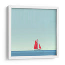 Barco rojo - Cecilia Flores | Cuadro decorativo de Canvas Lab