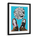 Doodle Shoes - Ash | Cuadro decorativo de Canvas Lab
